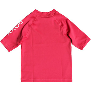 Roxy Toddler Wholehearted Short Sleeve Rash Vest ROUGE RED ERLWR03074